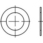 Lícovaná podložka 56 mm 72 mm ocel 500 ks TOOLCRAFT TO-6864801; TO-6864801