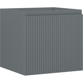 MEXEN/S - Rivel kúpeľňová skrinka pod umývadlo 50, 1 šuplík, reliéf, grafit mat 91A20-05047-1-BF66