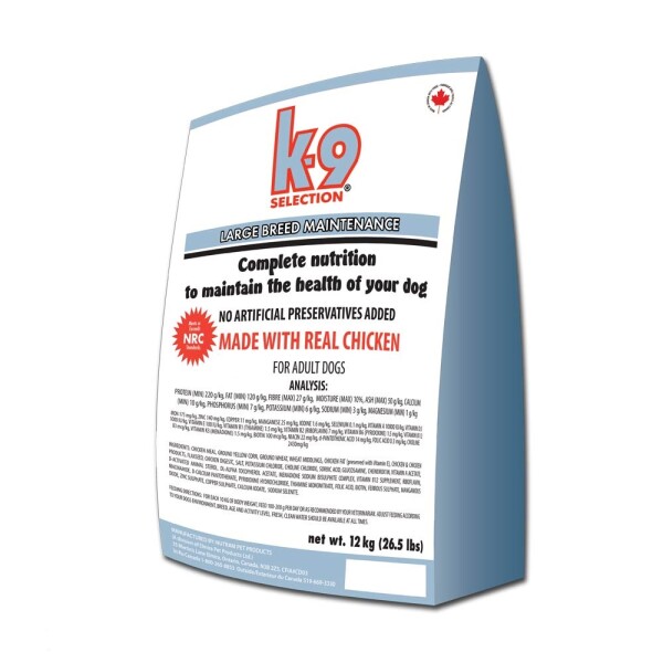 K-9 Dog Maintenance Large Breed - 12kg