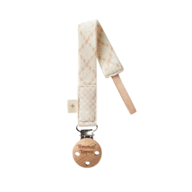 Tommee Tippee Praktický klip na cumlík z bio bavlny 0m+ béžová (423780-T)