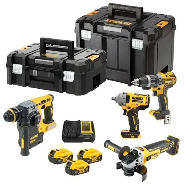 DeWalt DCK428P3T / Sada Aku náradia: DCD796 + DCH273 + DCG405 + DCF894 / 3x 18V 5.0Ah (DCK428P3T-QW)