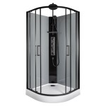 KERRA - Hydromasážny box WEGA 90 čierna 5907548123497