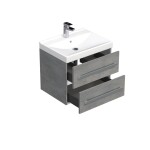 Kúpeľňová skrinka s umývadlom SAT Cube Way 60x53x46 cm betón mat CUBE46602BEVER CUBE46602BEVER