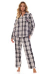 Dámske pyžamo Roxy 2475 Ecru-black - L&L Lamp L ecru-černá