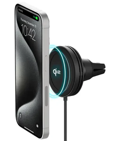 IOttie Velox MagSafe Qi2 univerzálny držiak do auta s bezdrôtovou nabíjačkou / uchytenie do ventilačnej mriežky (VLXWCG212)