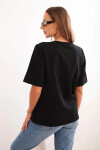 Dámska bavlnená blúzka s potlačou Minimal black UNI