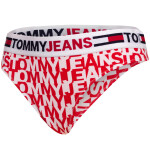 Tommy Hilfiger Jeans Tangá UW0UW0355609U Červená/biela