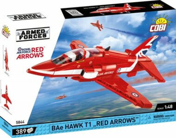 Cobi 5844 Britské pokročilé cvičné lietadlo BAE Hawk T1 RED ARROWS