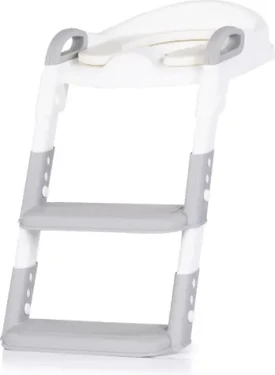 CHIPOLINO Záchodová doska s rebríkom Kiddy Grey (STPKI0261GY)