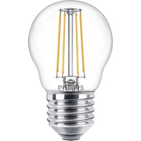 Philips Lighting 76317600 LED En.trieda 2021 F (A - G) E27 kvapkový tvar 4.3 W = 40 W teplá biela (Ø x d) 4.5 cm x 8 cm 1 ks; 76317600