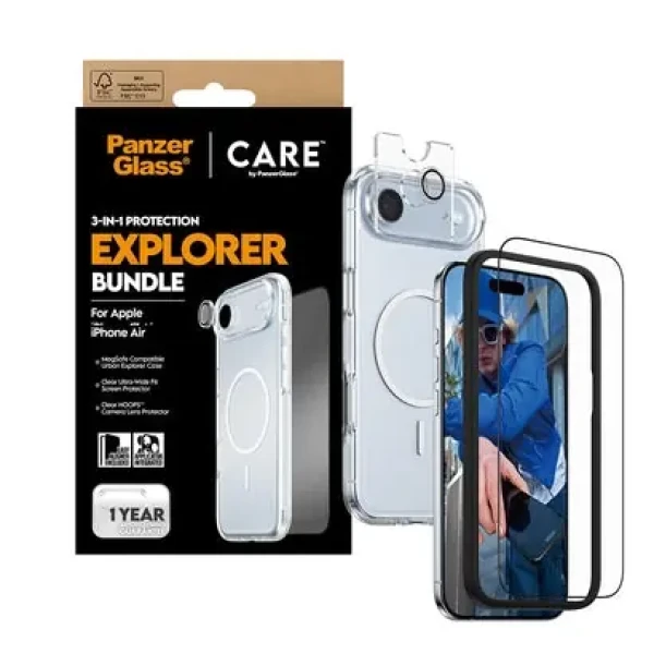 PanzerGlass CARE by PanzerGlass 3-in-1 Explorer Set iP 17 Air (187807)