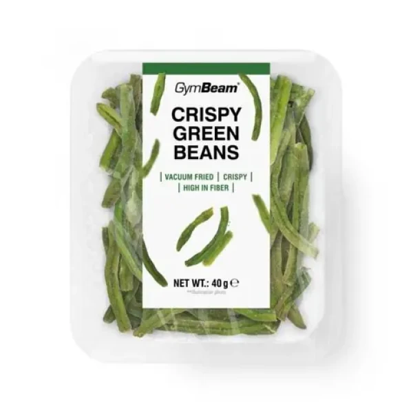 Chrumkavé zelené fazuľky - GymBeam (10 x 40 g) (112753-2-10x40g)