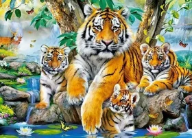 Castorland 13517 Tigre pri rieke