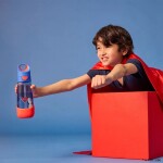 B.box Fľaša na pitie so slamkou 600 ml - Superman EUR