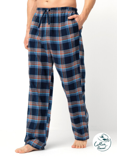 Pánske pyžamové nohavice Key MHT 431 B25 M-2XL tmavě modrá XL