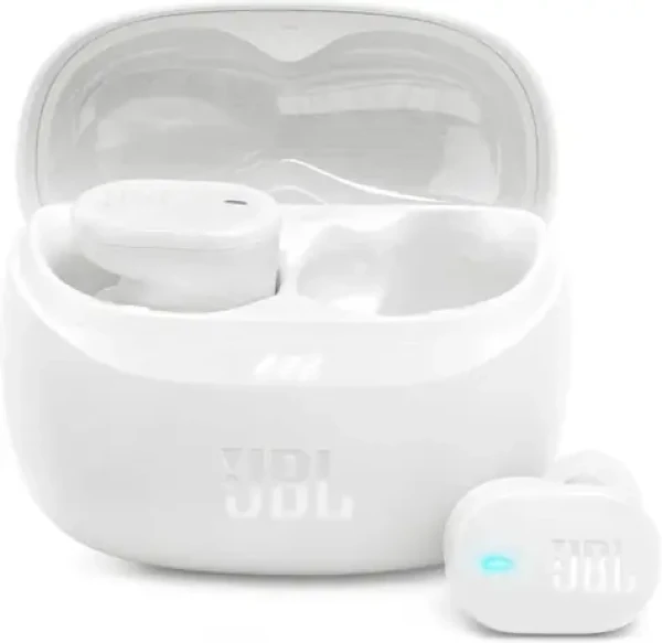 JBL Tune Buds 2 biela / Bezdrôtové slúchadlá do uší / ANC / Bluetooth 5.3 / IP54 / výdrž 48 h (JBLTBUDS2WHT)