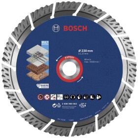 Bosch Accessories 2608900663 EXPERT MultiMaterial diamantový rezný kotúč Priemer 230 mm Ø otvoru 22.23 mm kámen, betón, cihla 1 ks; 2608900663