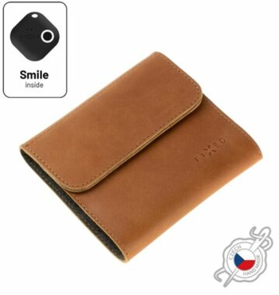 FIXED Smile Classic Wallet Kožená peňaženka so SMART trackerom FIXED Smile PRO hnedá (FIXSM-SCW2-BRW)