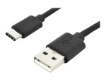 Digitus USB kábel USB-C - USB-A čierny / USB kábel / USB 2.0 / 480 Mbit/s / 1,8 m (AK-300154-018-S)