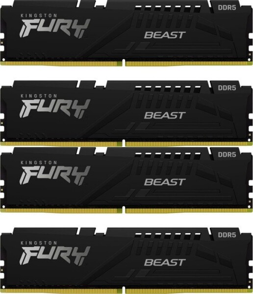 Kingston Fury Beast, DDR5, 64 GB, 6000MHz, CL40 (KF560C40BBK4-64)