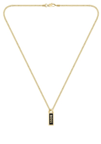 Hugo Boss Pozlátený pánsky náhrdelník Kassy Emblem 1580678