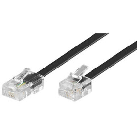 KÁBEL telefónny RJ45 - RJ11 / 3m / čierny (RJ45-RJ11)