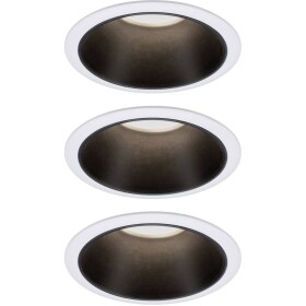 Paulmann 93402 Cole Coin vstavané svietidlo sada 3 ks LED 6 W biela, čierna; 93402
