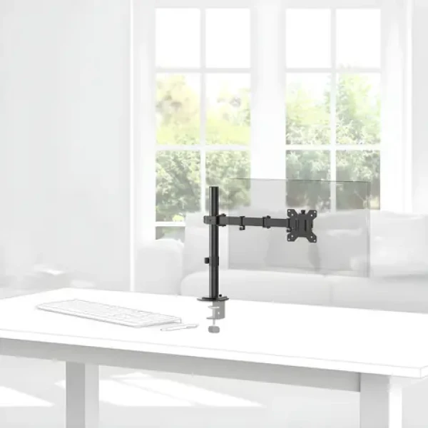 HAMA Stolný držiak pre 1 monitor 35" čierna / Stolný držiak / 1 rameno / VESA 75x75-100x100 / nosnosť 12 kg (00220901)