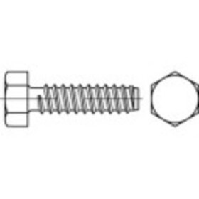TOOLCRAFT 144611 šesťhranná skrutka do plechu 4.2 mm 13 mm vonkajší šesťhran DIN 7976 ocel glavanizované zinkom 500 ks; 144611