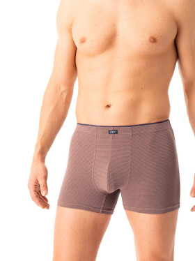 Boxerky Key MXH 358 B25 M-2XL Hnědá L