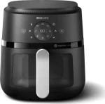 Philips 3000 series NA221/00 čierno-strieborná / Teplovzdušná fritéza / 2000 W / objem 4.2l (NA221/00)