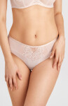 Gorsenia K 857 Len béžové brazílske nohavičky S-3XL Béžová 3xl