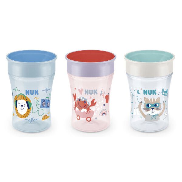 NUK hrnček Magic Cup s viečkom 230ml červená (NU10255395-BČ)