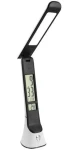 Avide Hugo ABLDLC-6W-WB-HG biela-hnedá / Stolová lampa / LED displej s kalendárom / stmievateľná / akumulátor / 6W (ABLDLC-6W-WB-HG)
