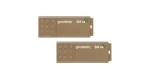 Goodram UME3 ECO 32GB hnedá (2ks) / Flash disk / USB-A 3.2 Gen1 / čítanie: 60MBs / zápis: 20MBs (UME3-0320EFR11-2P)