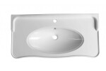 SAPHO - ANTIK keramické umývadlo 100x50cm, biela AN100