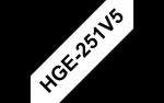 Brother HGE-251 biela / Páska do tlačiarne štítkov / čierna tlač / 24 mm / 8 m / 5 ks (HGE251V5)