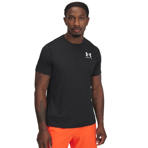 Tričko Under Armour Heatgear Fitted SS Tee Black/ White XXXL