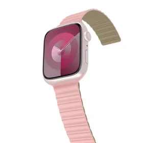 Araree Silicone Link ružovo-khaki / Remienok / Silikónový / Pre Apple Watch 38/40/41mm / Magnetický (AR70-01908B)