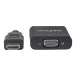 Manhattan 151467 HDMI / VGA adaptér [1x HDMI zástrčka - 1x VGA zásuvka] čierna 0.26 m; 151467