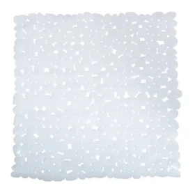 MSV GALETS protišmyková podložka do sprchy biela / PVC / 53 x 53 cm