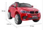 Mamido Elektrické autíčko BMW X6 M lakované červené