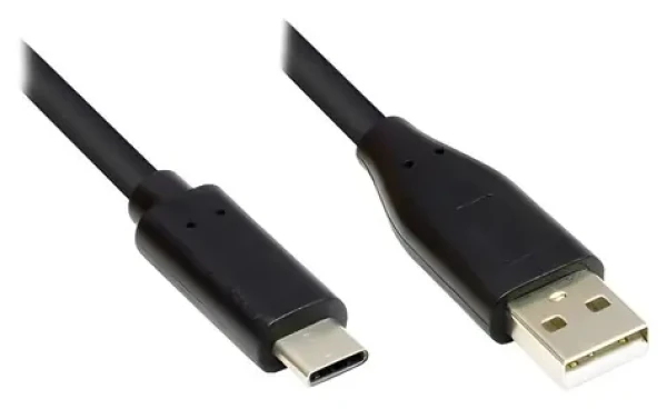 Good Connections USB-A - USB-C čierna / USB kábel / USB 2.0 / 1 m / 480 Mbit/s (GC-M0117)