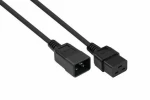 Kabelmeister Predlžovací kábel C20-C19 čierna 5m / Napájací kábel / 16A / 250V / H05VV-F / 1,5mm2 (SK2090-S050)
