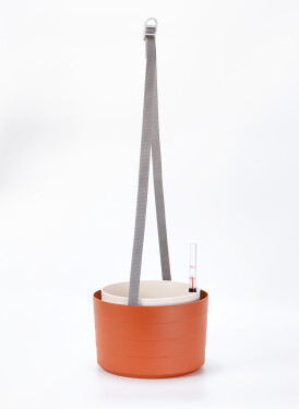 Plastia Samozavlažovací závesný kvetináč Berberis terakota/slonová kosť 26 cm