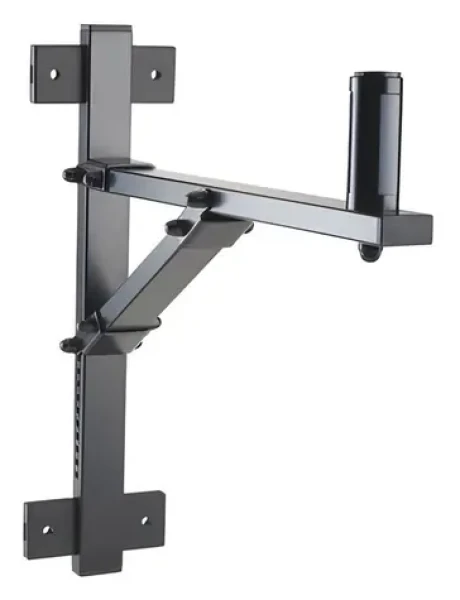 Nástenný držiak reproduktora čierna / Nástenný držiak / Nosnosť 50 kg / Náklon 240 ° / Hrdlo 45/55 mm (24150)