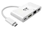 EATON Tripp Lite U444-06N-HGU-C biela / Multiportový adaptér / USB-C / HDMI / USB 3.0 / RJ45 / PD 60W (U444-06N-HGU-C)