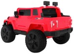 Mamido Detské elektrické autíčko Jeep Mighty 4x4 červené