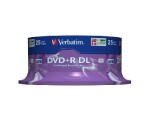 Verbatim DVD+ R DL Matt Silver 25ks / 8.5 GB / 8x (43757)