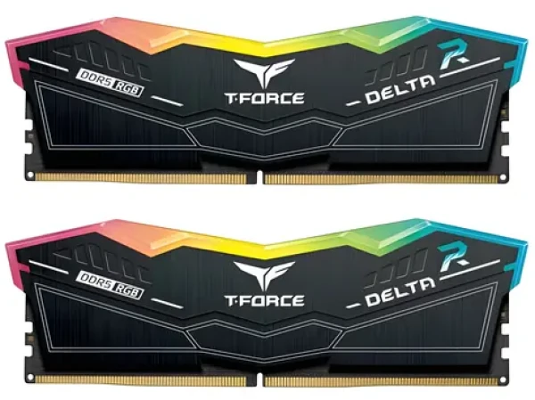 Team Group Delta RGB 32GB (2x16GB) čierna / Operačná pamäť / DDR5 7200 MHz / CL34 / 1,4 V / XMP 3.0 (FF3D532G7200HC34ADC01)